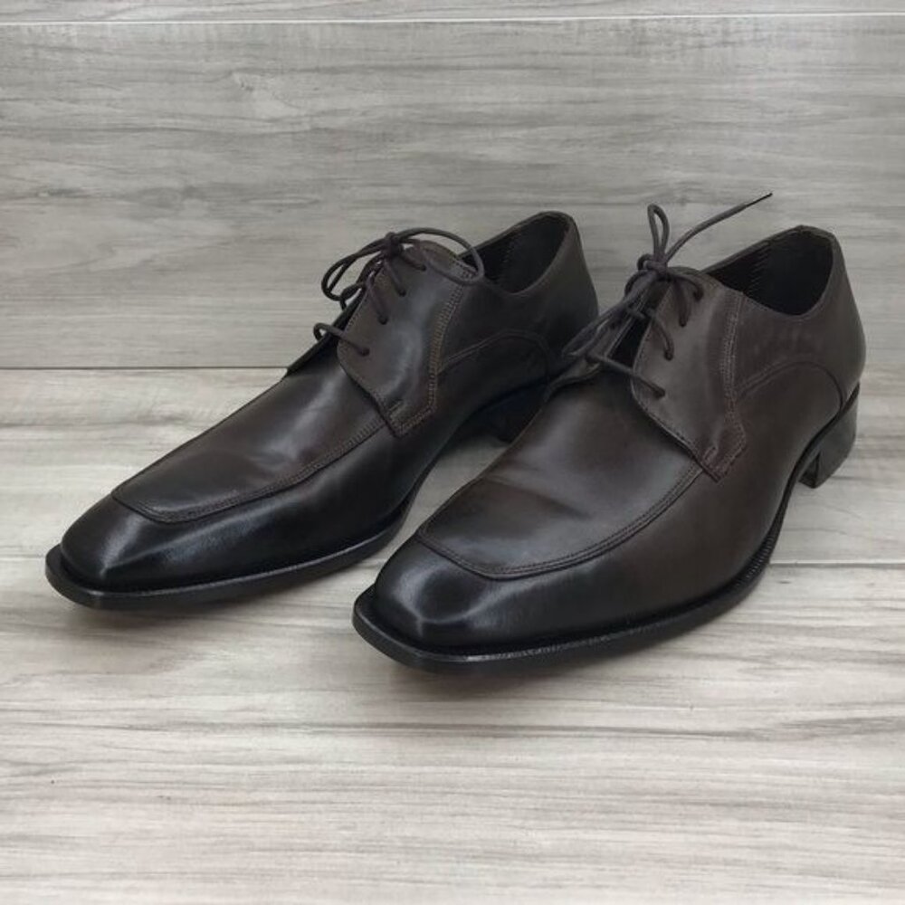 Sarar Dress Shoes Men's EU 44 Brown Leather Derby Oxford Lace Up